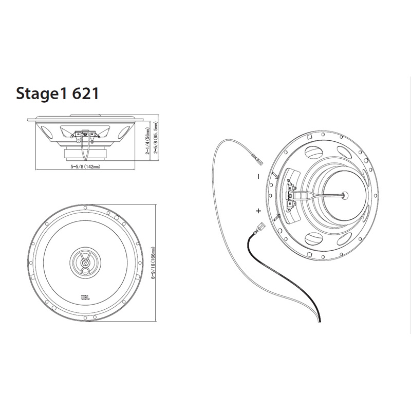 JBL Stage 1 621 6.5'' (16cm) Speakerset