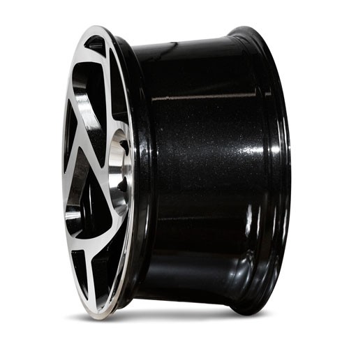 RADI8 S5 9.5x18 5x100 35 Gloss black machine face 66,6 Velgen