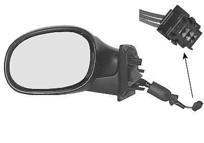 spiegel, elektr verstelb, links Citroën C3, 2002-2005