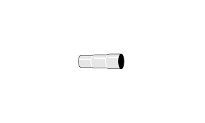 verloopbus drietraps 63,5-57-50,8mm 2,5 inch (63,5mm) Simons RVS