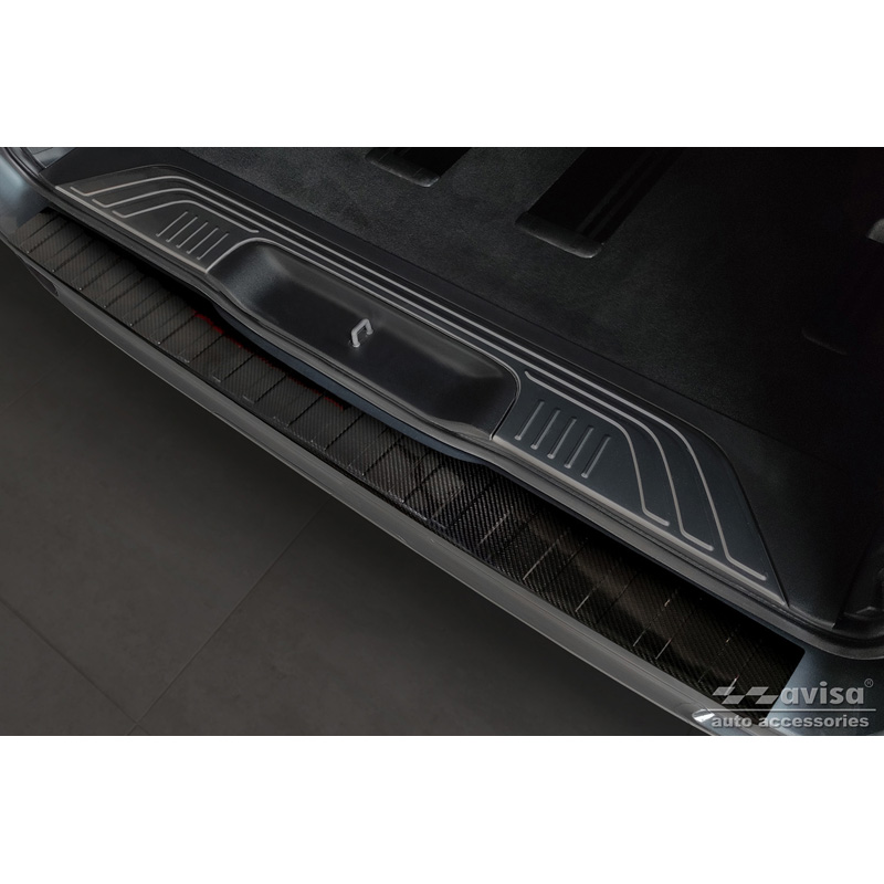 Real 3D Carbon Rear bumper protector  Mercedes Vito / V-Class 2014-2019 & Facelift 2019- 'Ribs'