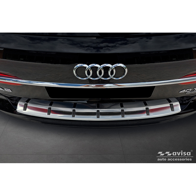 Stainless Steel Rear bumper protector  Audi A6 (C8) Avant incl. S-Line 2018-2023 & Facelift 2023- 'STRONG EDITION'
