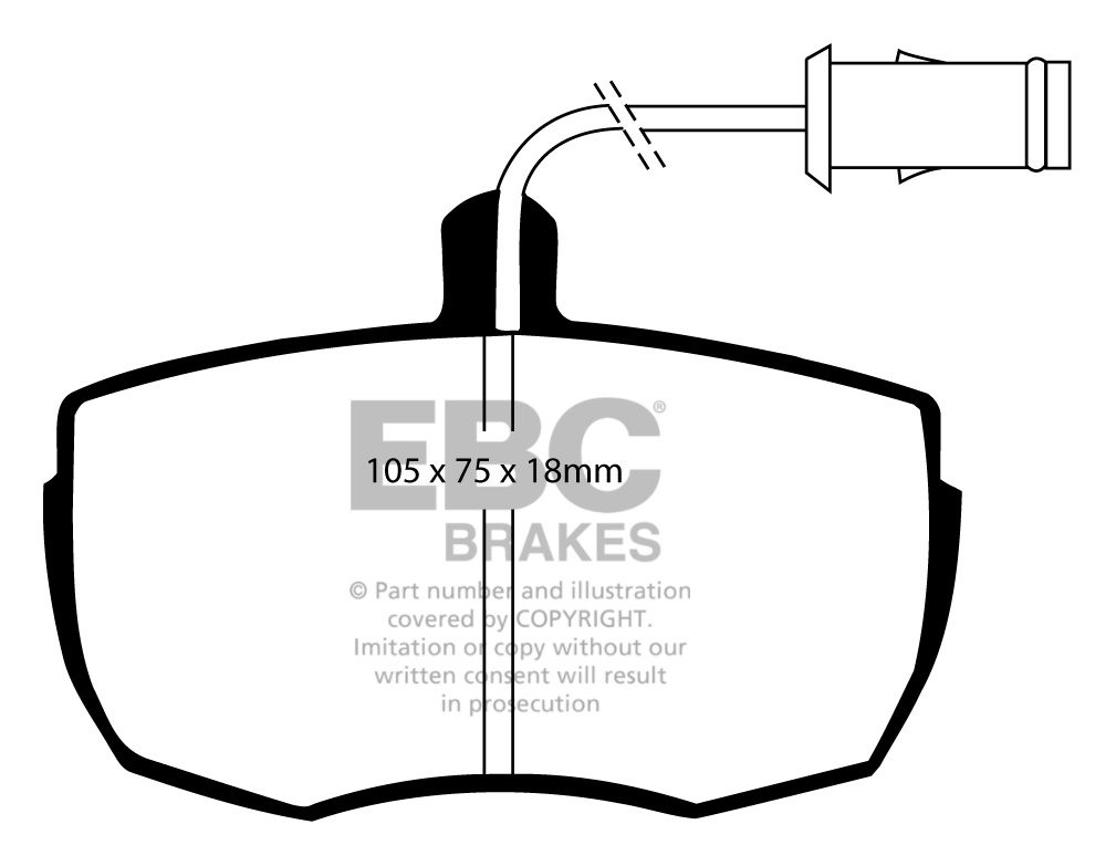 EBC Brakes FIAT BEDRIJFSWAGEN Daily 35.1 79-82 Remblokken voorzi