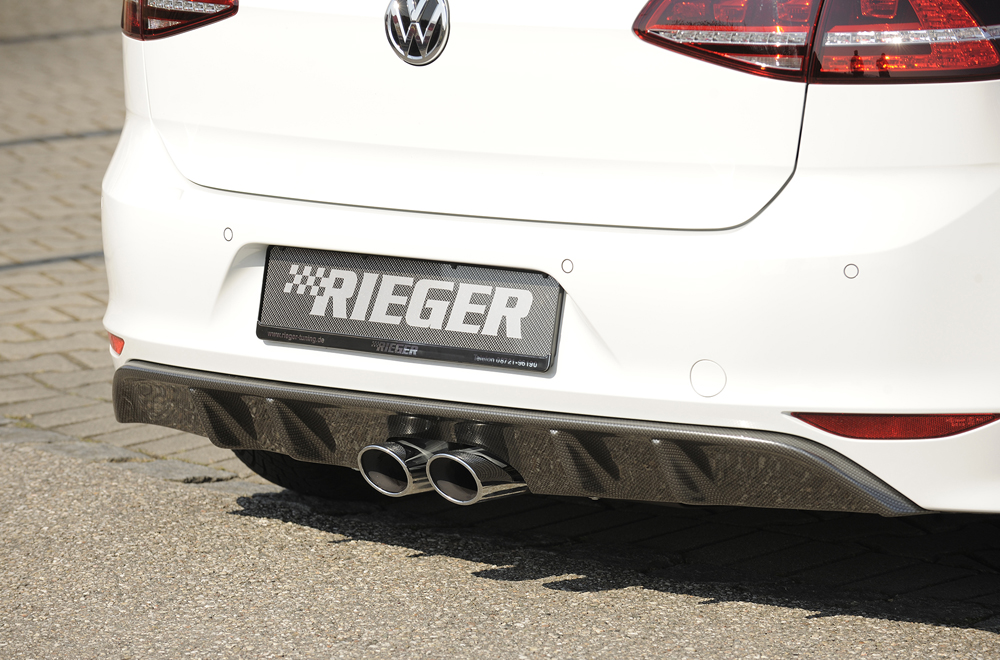 Achteraanzet Carbon-look Rieger VW Golf 7 R-line 12-17