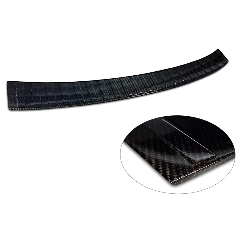 Real 3D Carbon Rear bumper protector  Skoda Karoq Facelift 2022- incl. Sportline 'Ribs'