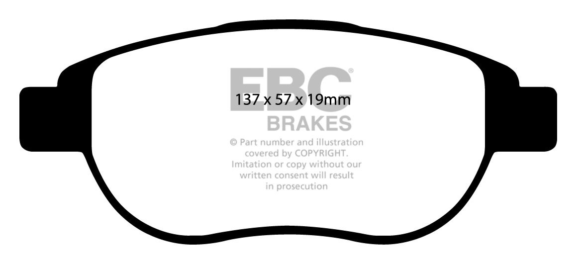 EBC Brakes PEUGEOT 207 1.6 Turbo (150) 2006-.. Remblokken voorzi