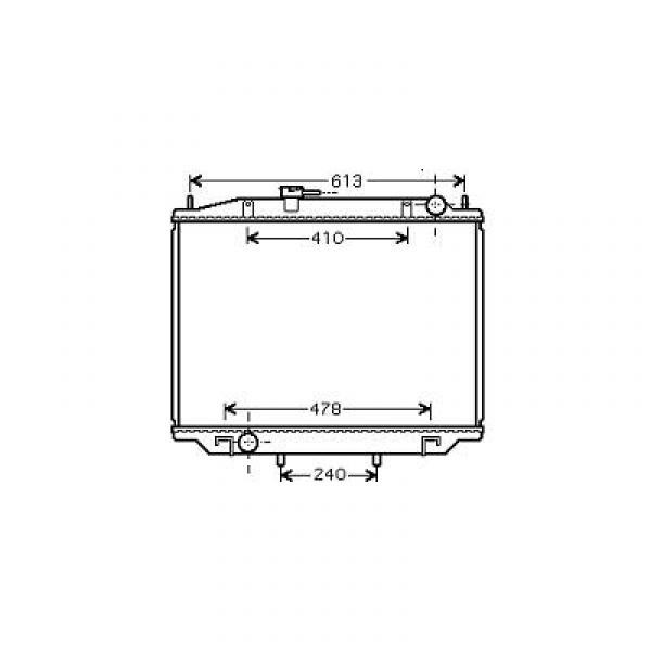 Radiator TERRANO R20 5.96->> TYPE R20 2.4I H
