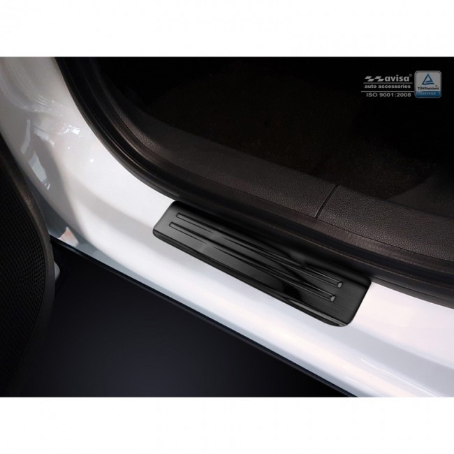 Zwart RVS Instaplijsten Seat Ateca 2016- 4-delig