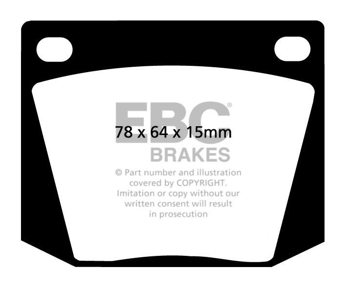 EBC Brakes TRIUMPH TR4A 2.1 65-67 Remblokken voorzijde