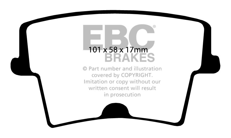 EBC Brakes DODGE (USA) Challenger 5.7 2009-.. Remblokken achterz