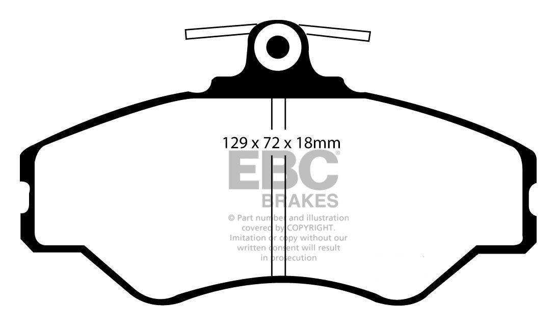 EBC Brakes HYUNDAI BEDRIJFSWAGEN H100 2.4 95-.. Remblokken voorz