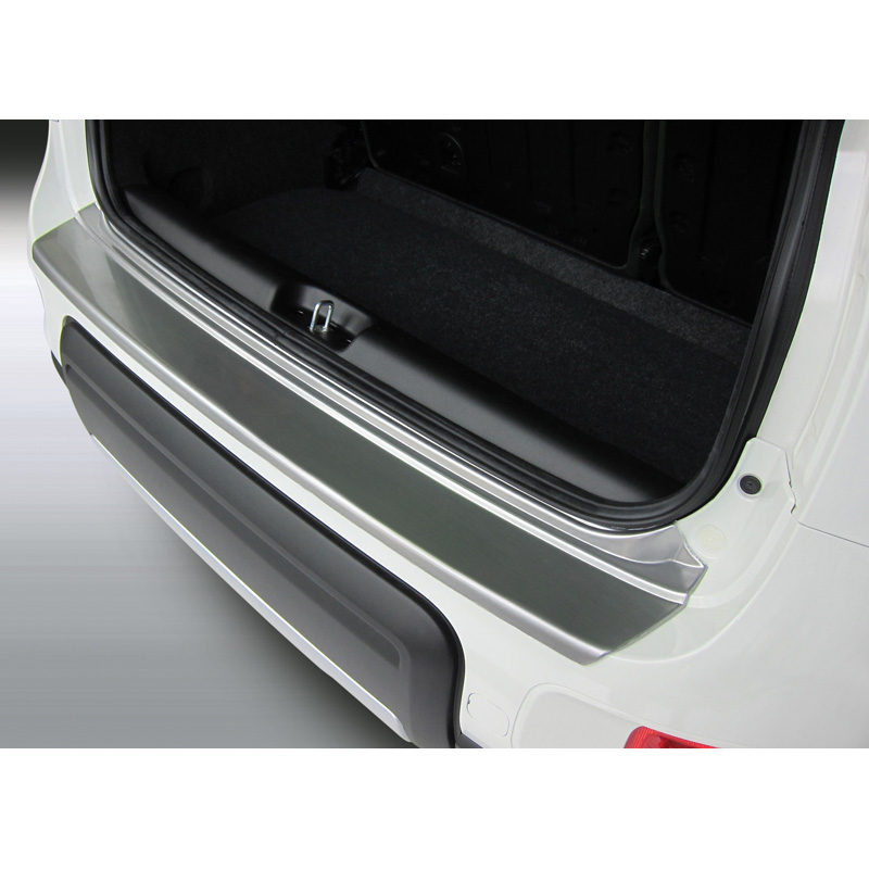 ABS Rear bumper protector  Fiat Panda 4x4/Trekking 3/2012- 'Brushed Alu' Look