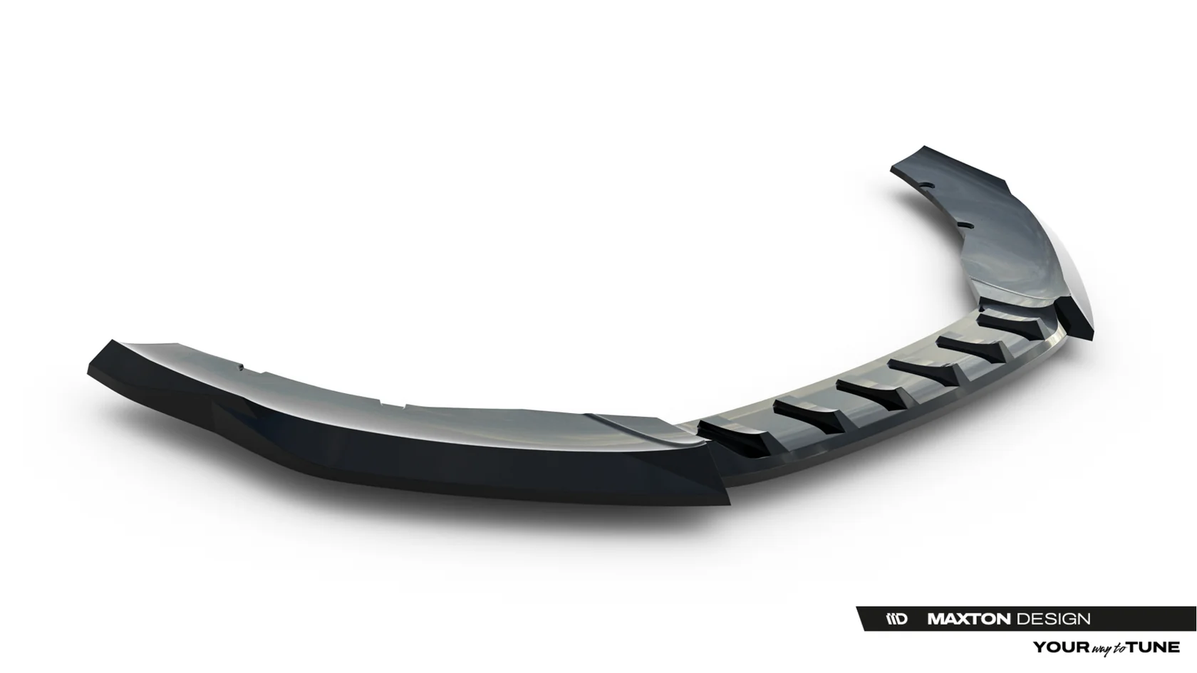 Voordiffuser Cupra Leon Hatchback Mk1 Facelift V.2 Glans Zwart