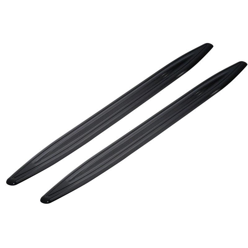 Set of universal bumper protection strips 350x28mm - Self-adhesive - Black - Set of 2 pieces