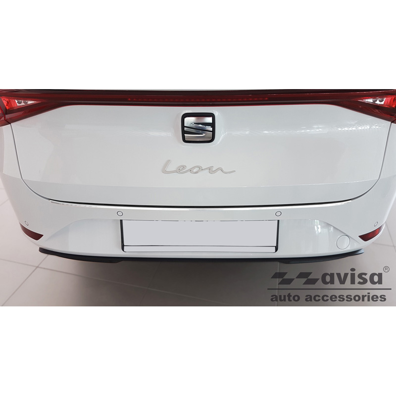 Stainless Steel Rear bumper protector  Seat Leon IV ST Sportstourer incl. FR & Cupra Leon Sportstourer 2020-2024 & FL 2024- 'Ribs'