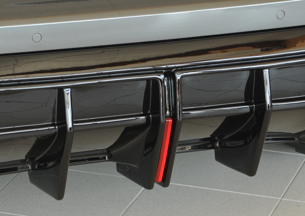 Achterdiffuser Audi A3 (GY) – 06.24- glans zwart