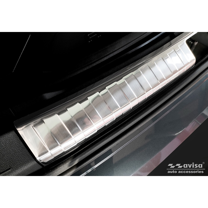 Stainless Steel Inner Rear bumper protector  Seat Ateca 2016-2020 & FL 2020- incl. Cupra Ateca 2018- 'Ribs'