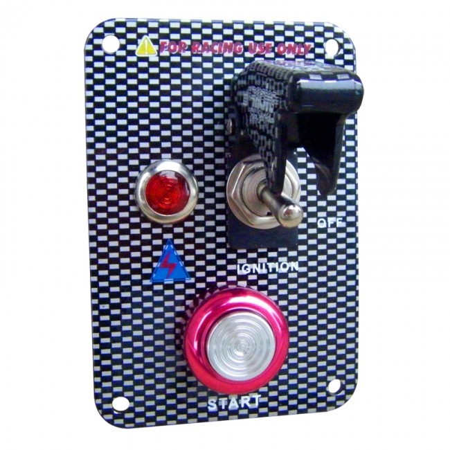 Simoni Racing SwitchPanel + Startknop - Carbon + Carbon Schakela