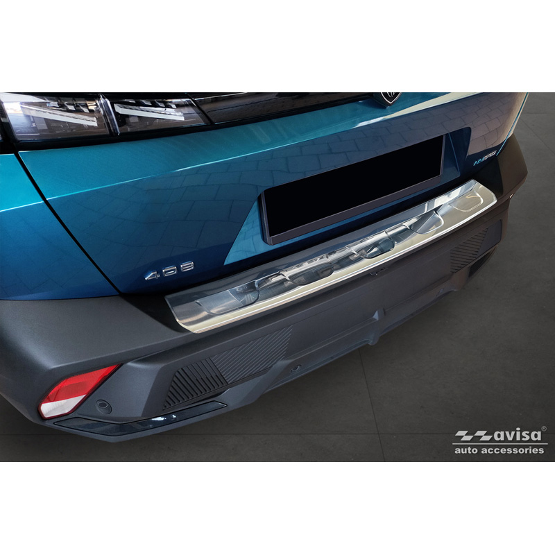 Stainless Steel Rear bumper protector  Peugeot 408 II Fastback 2023-