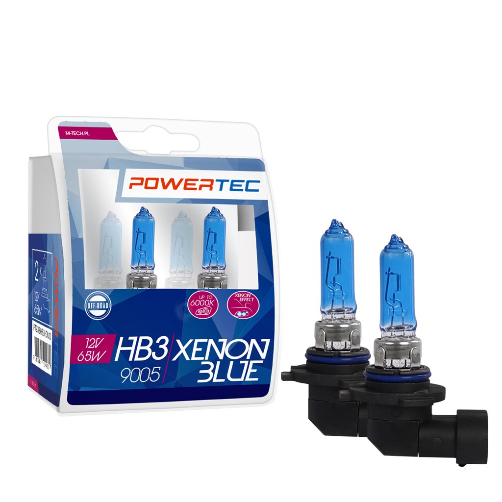 HB3 lampen XenonBlue 12V DUO Mtech Powertec