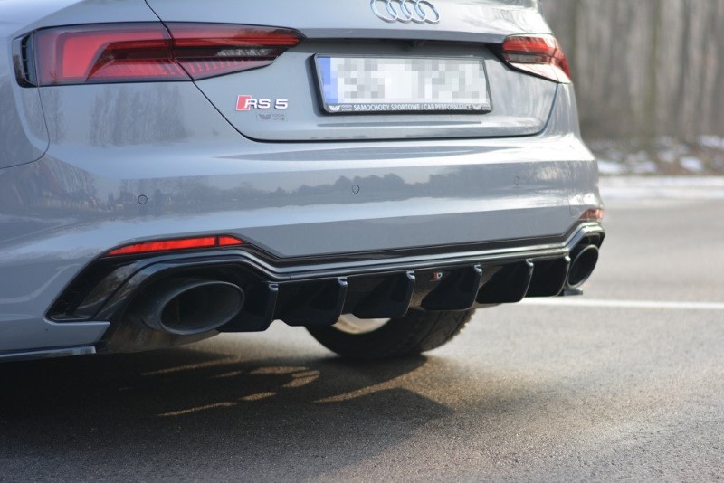 Achter Aanzet Audi RS5 F5 Coupe / Sportback Glanzend Zwart
