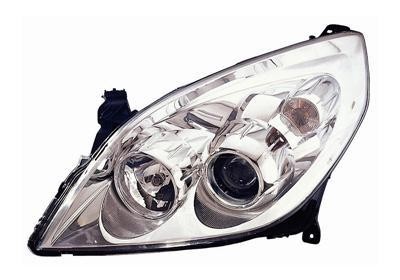koplamp, H7+H1, chroom, elektr verstelb, rechts Opel Signum, 200