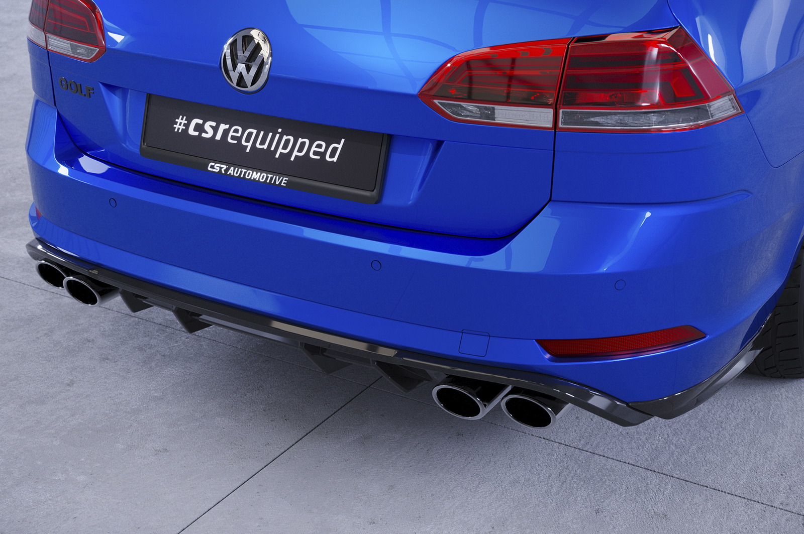 Diffuser Volkswagen Golf 7 R Variant FL CSR Glans Zwart