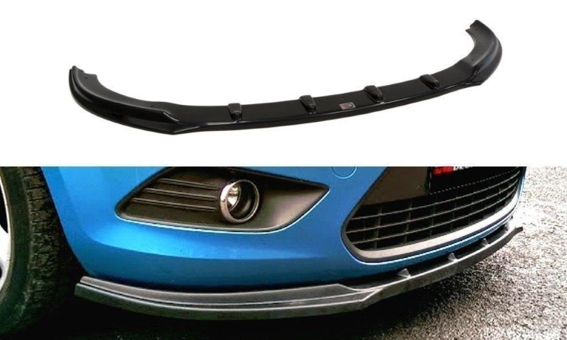 Voorspoiler Ford Focus II Facelift Glanzend Zwart