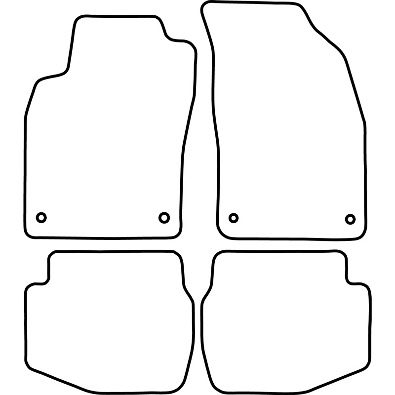 Set velour car mats  Toyota Paseo 1996-2000
