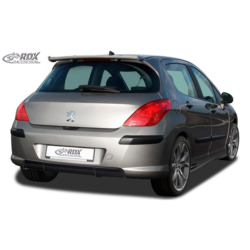 Rear bumper skirt 'Diffusor'  Peugeot 308 HB 2007-2013 (ABS glossy black)