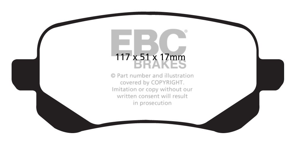 EBC Brakes CHRYSLER (USA) Grand Voyager 3.8 2008-2010 Remblokken