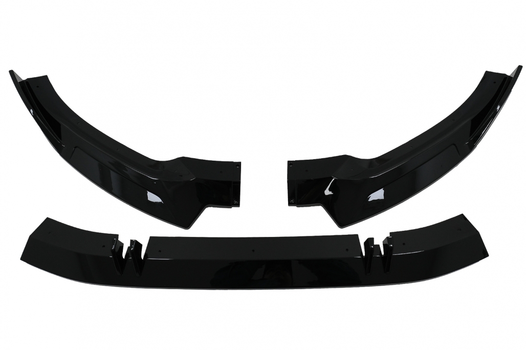 Voorspoiler Glans Zwart Audi A4 B9 FL S-Line 2020-