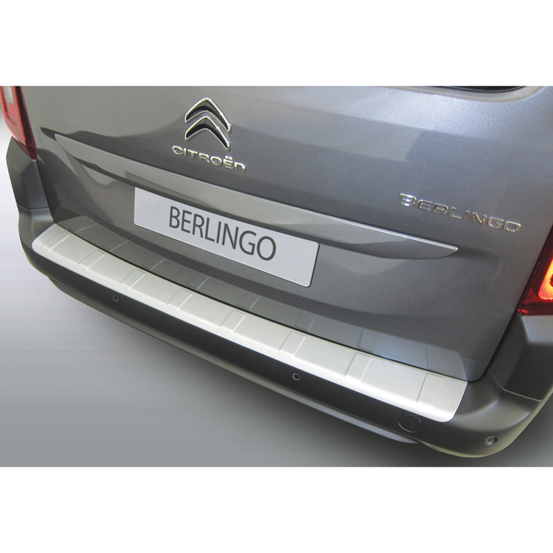 ABS Rear bumper protector  Citroën Berlingo Multispace / Peugeot Rifter / Opel Combo Tour (MPV) 2018- Black 'Ribbed'