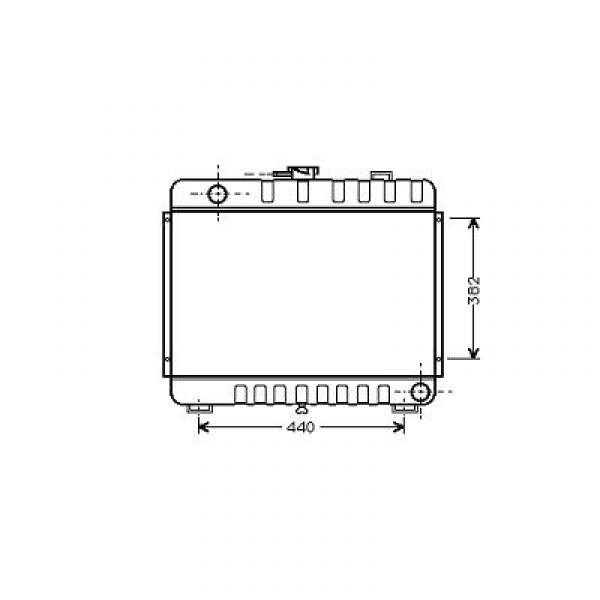 Radiator 207/8307/8407/8D. 76-86 415x620 MOTOR BM601602611