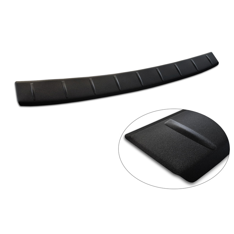 Matt Black Stainless Steel Rear bumper protector  Volkswagen ID.7 2023- 'Ribs'
