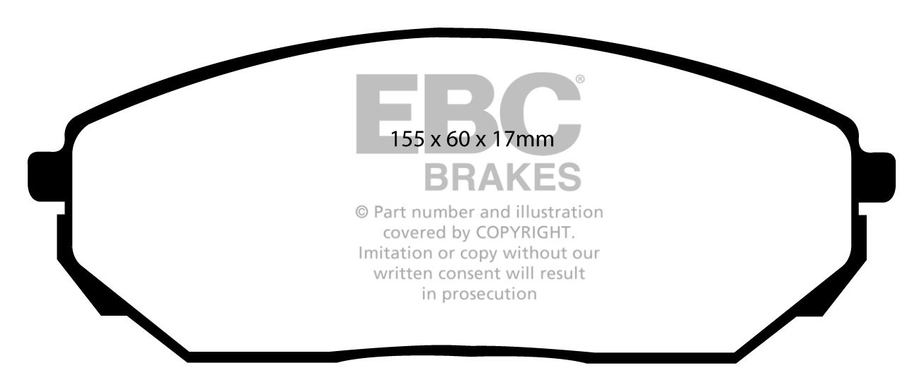 EBC Brakes KIA Sorento 3.5 2002-2006 Remblokken voorzijde