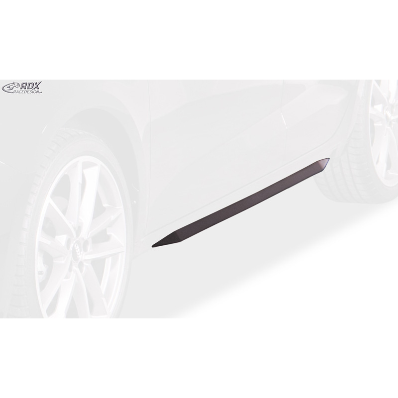 Side skirts 'Slim'  Audi A1 (GB) 2018- (ABS glossy black)