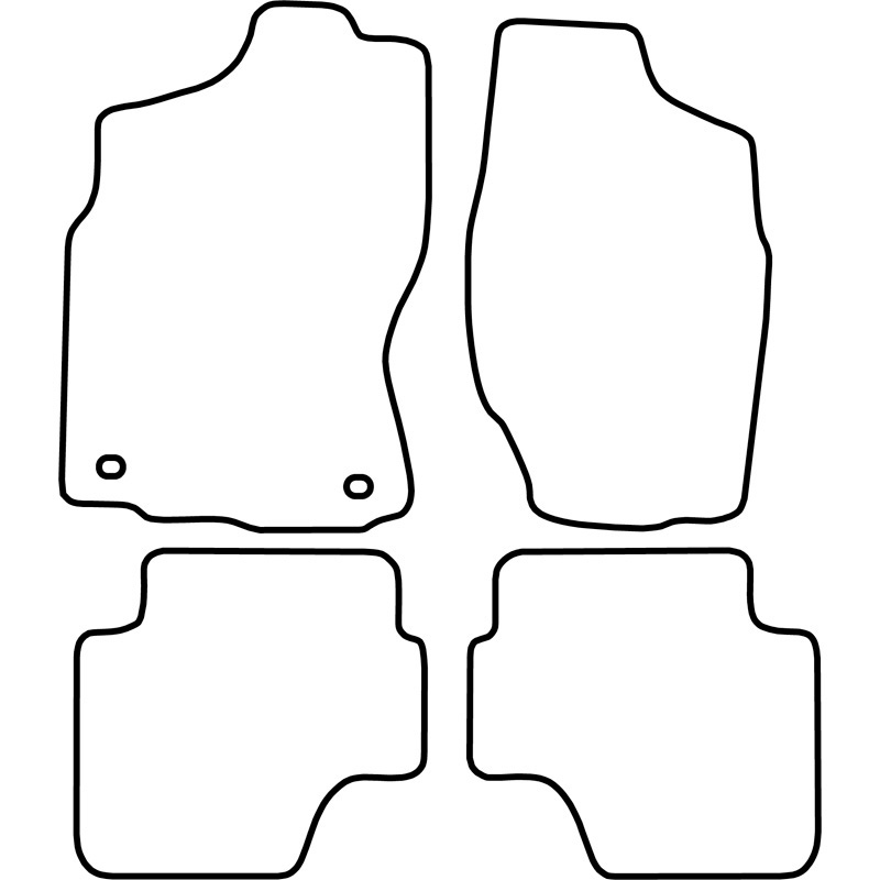 Set velour car mats  Nissan Terrano II 2002-