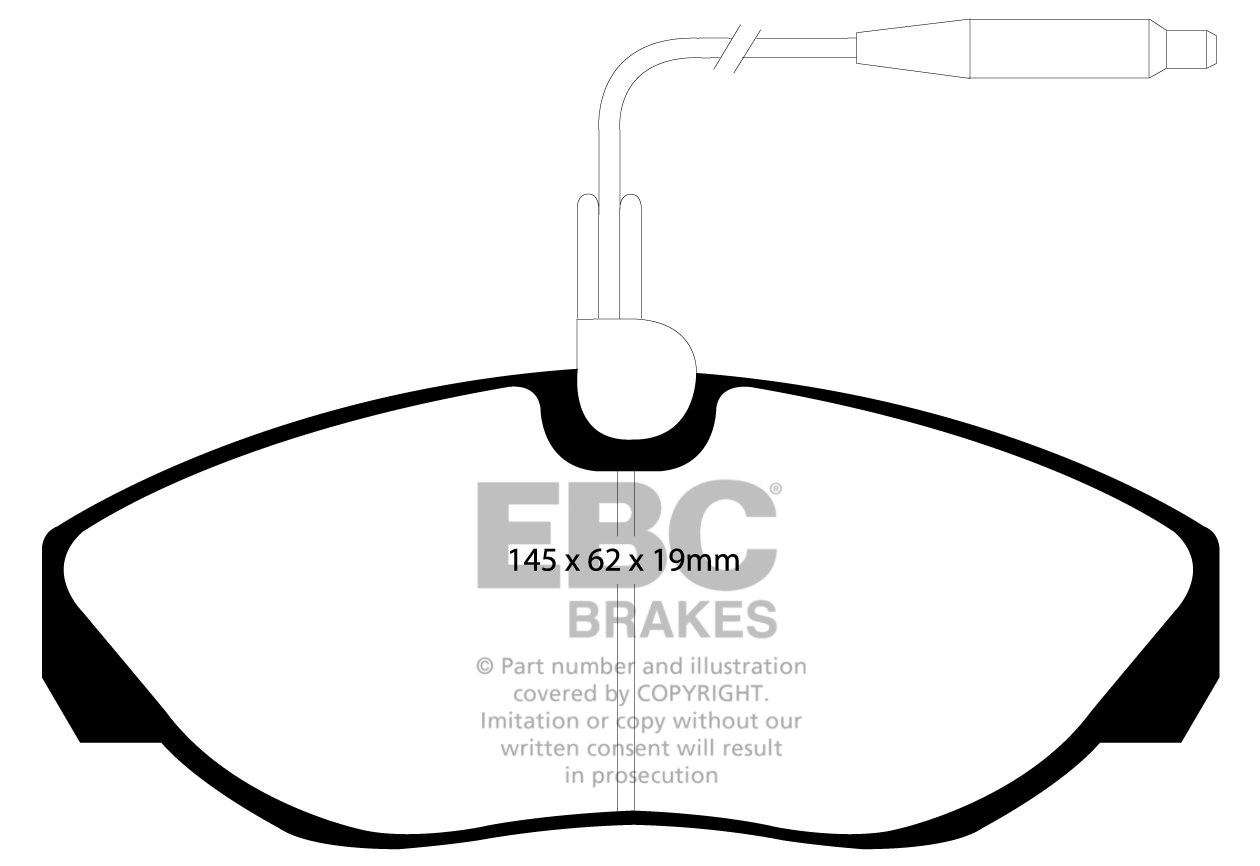 EBC Brakes FIAT BEDRIJFSWAGEN Ducato 2.5 D 94-99 Remblokken voor