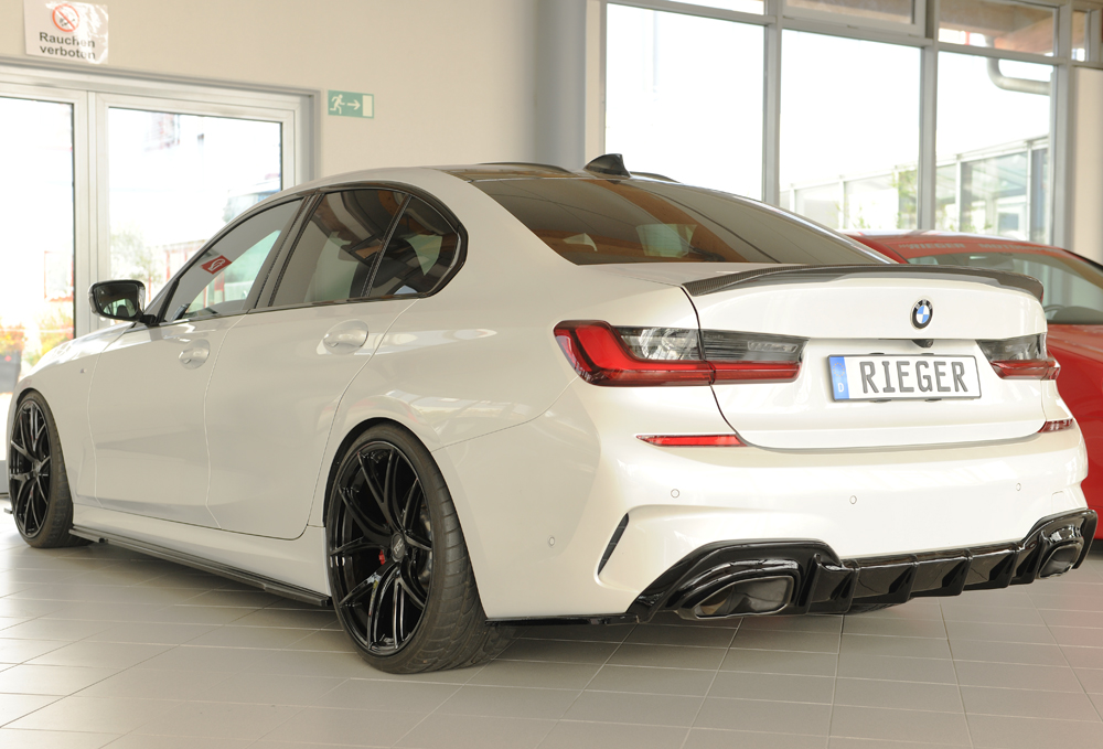 Diffuser BMW 3 Serie G20 M340i Rieger Glans Zwart