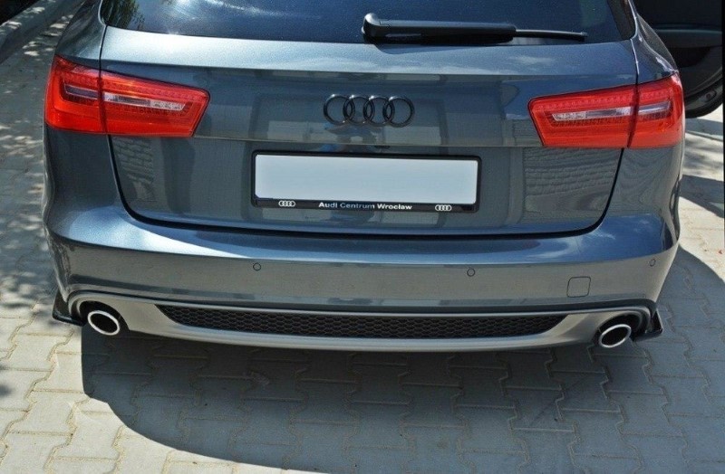 Achterzij Spoilers Audi A6 C7 S-line Avant Glanzend Zwart