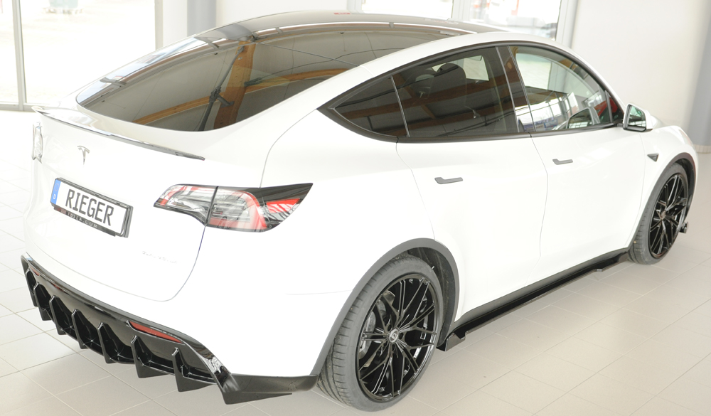 Spoiler Tesla Model Y Rieger Glans Zwart