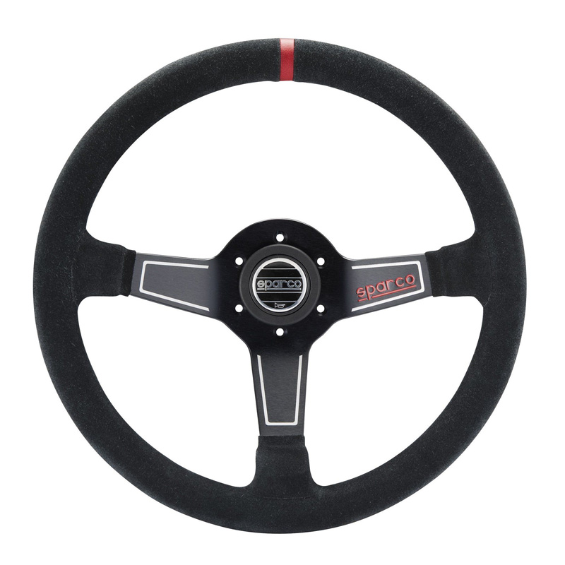 Sparco Universeel Sportstuur L 575 - Zwart Suède - Diameter 350mm