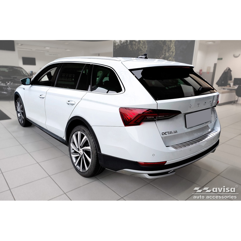 RVS Achterbumperprotector  Skoda Octavia Scout (NX5) 2020- 'Ribs'