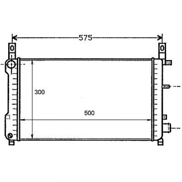 Radiator FIESTA 89-95 1.0/1.1/1.3 +AC