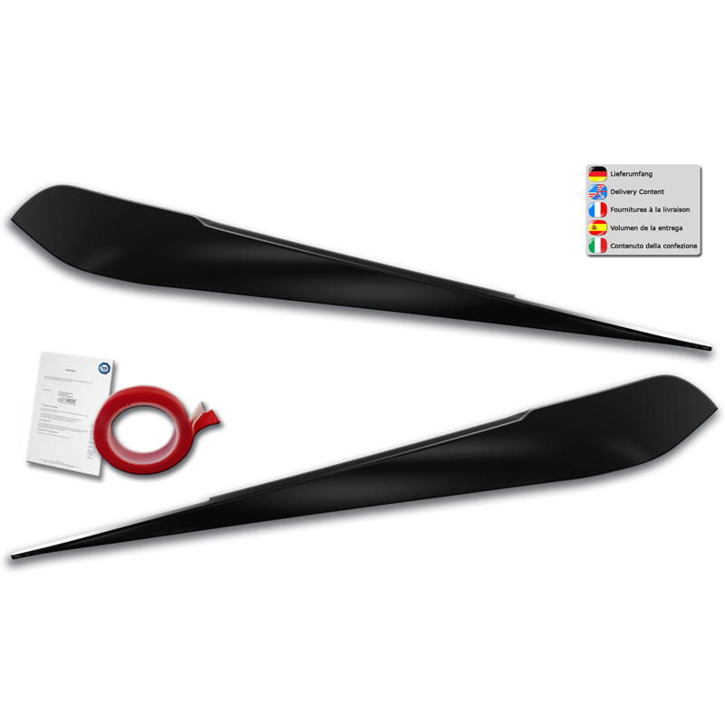 Koplampspoilers  BMW 1-Serie F20/F21 3/5-deurs 2010-2015 (alleen halogeen) (ABS)