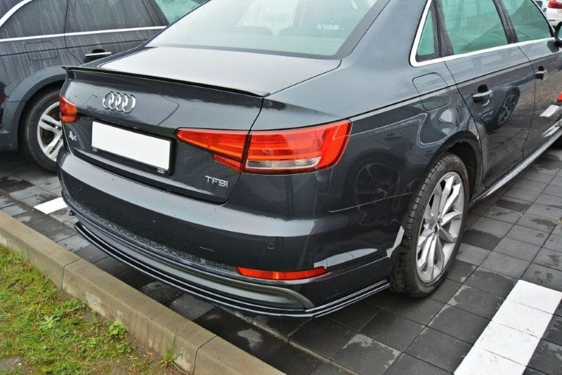 Achterbumperspoiler Audi A4 B9 S-Line Glanzend Zwart