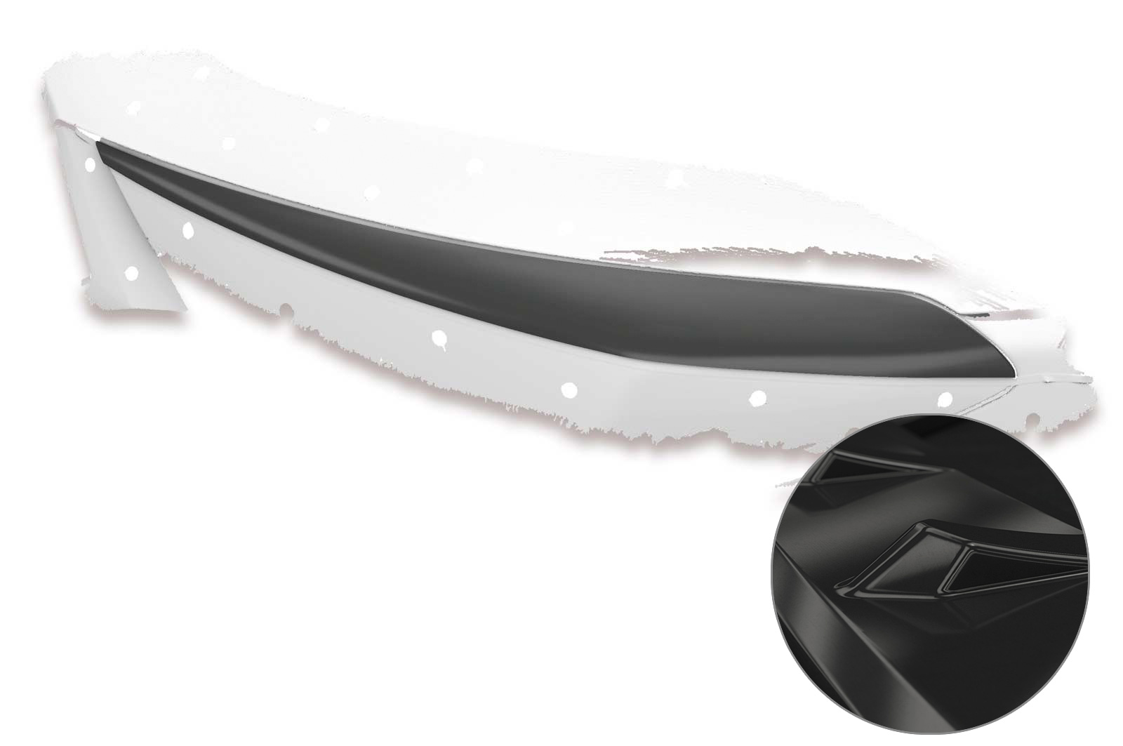 Koplampspoiler Hyundai Tucson (TL) CSR Glans Zwart