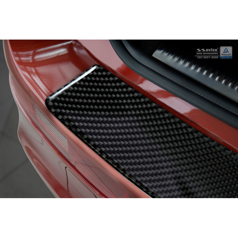 Carbon Achterbumperprotector  Audi Q5 2008-2016 Zwart Carbon