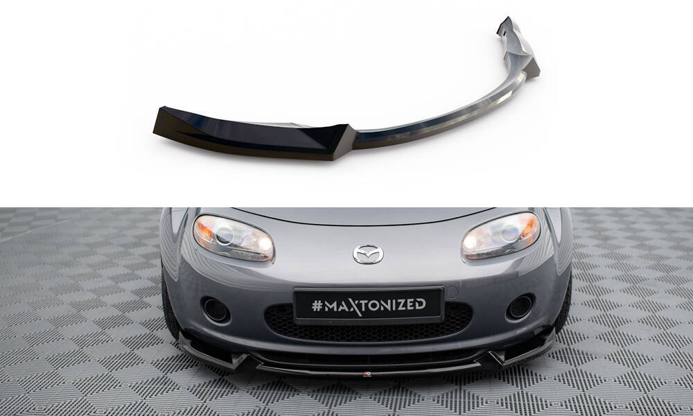 Voorspoiler Mazda MX-5 Mk3 Maxton Design glans zwart